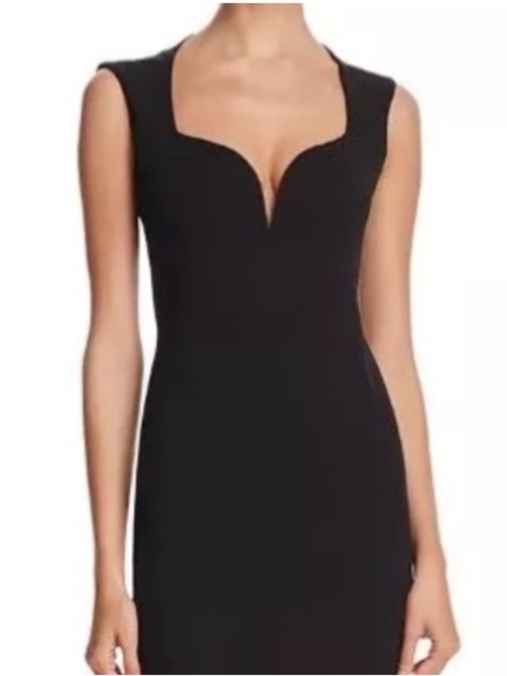 Nookie Black Madonna Sweetheart Neckline Mini Dress size Small